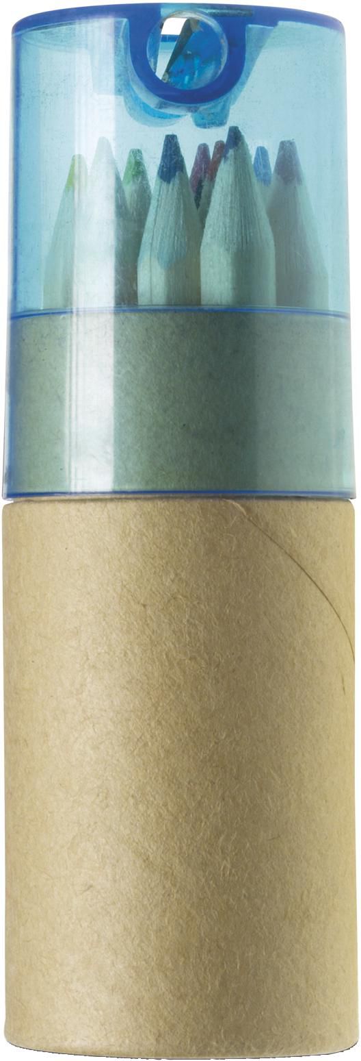 Tubo de cartón y ABS con lápices Terrence