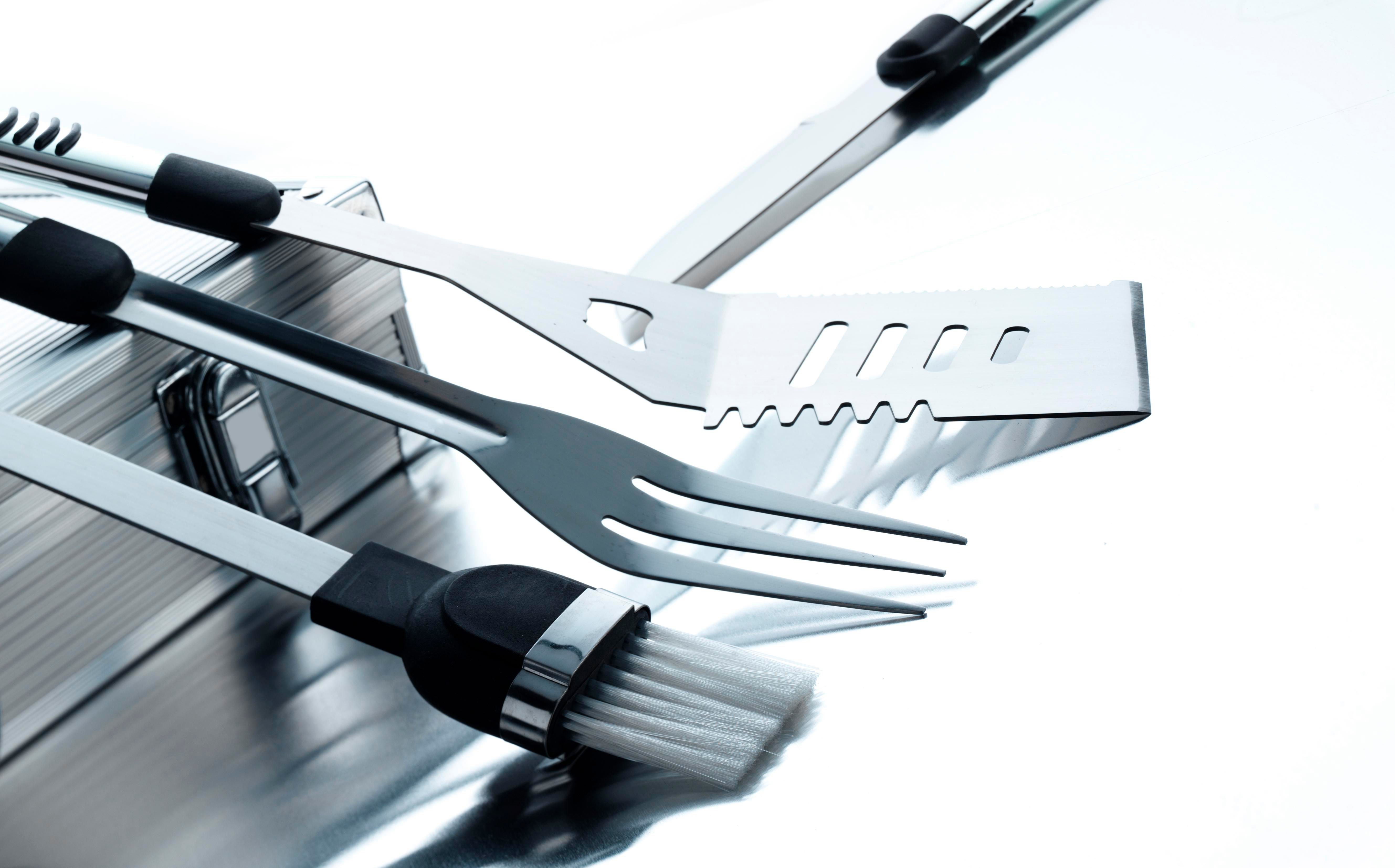 Set de bbq de acero inox. Dawn