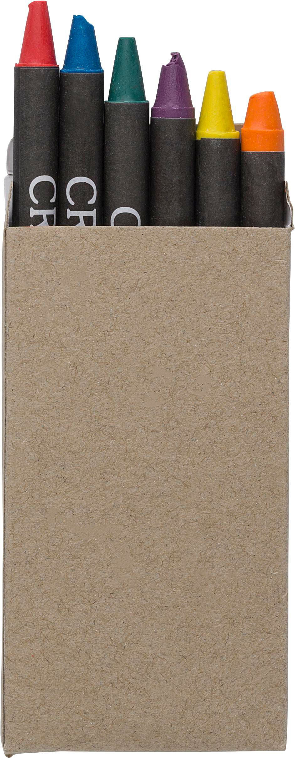 Caja de cartón con 6 ceras Selena