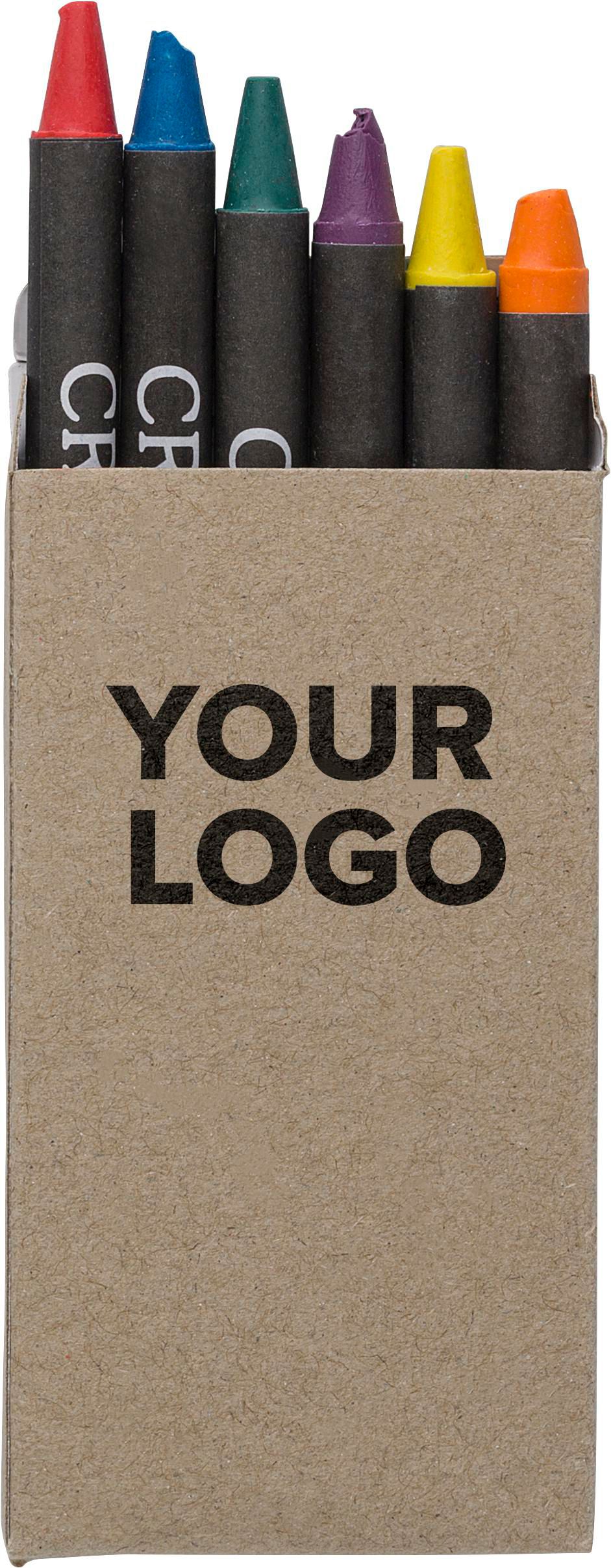 Caja de cartón con 6 ceras Selena