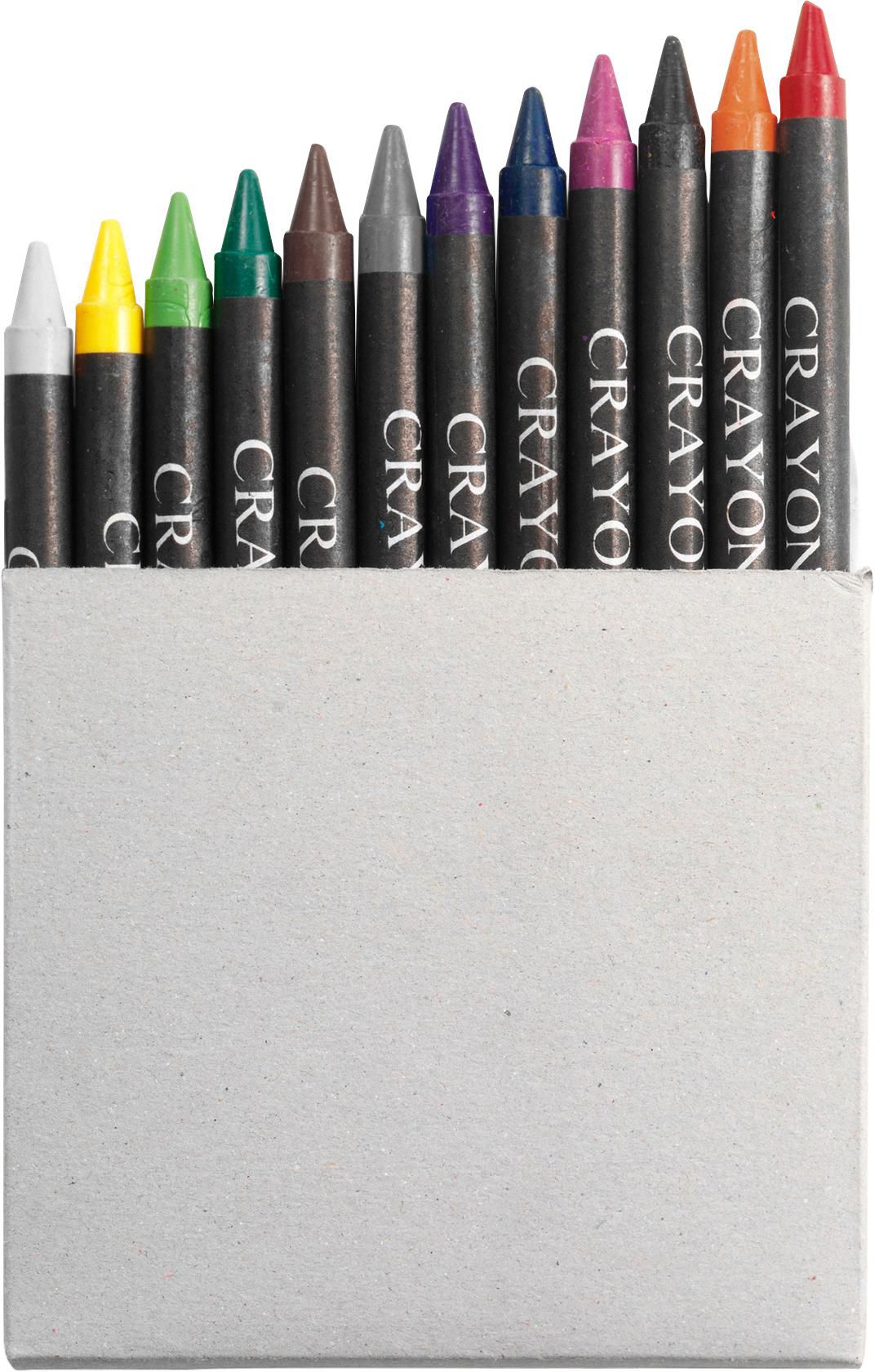 Caja de cartón con 12 ceras Paulina