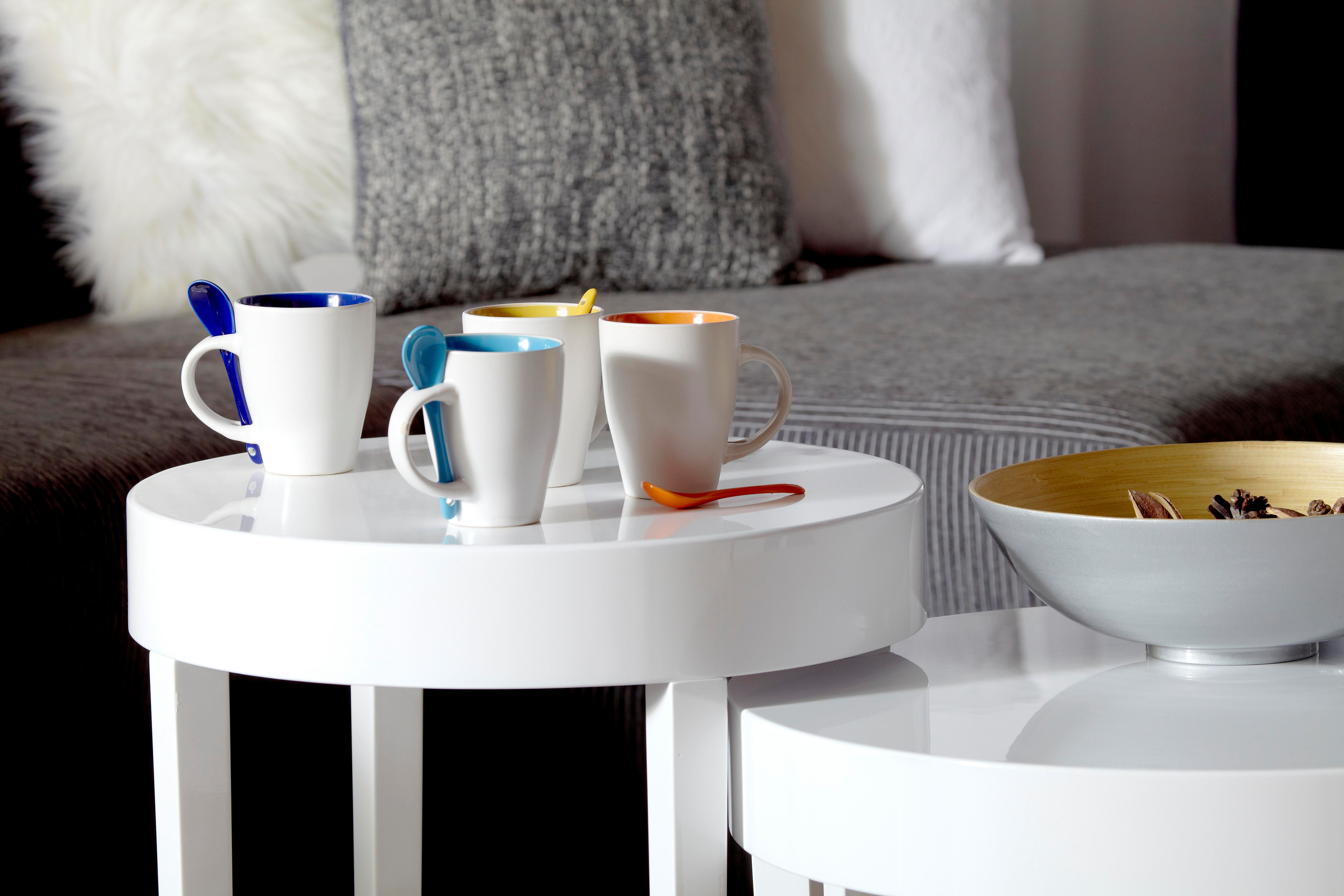 Taza y cuchara de cerámica Eduardo