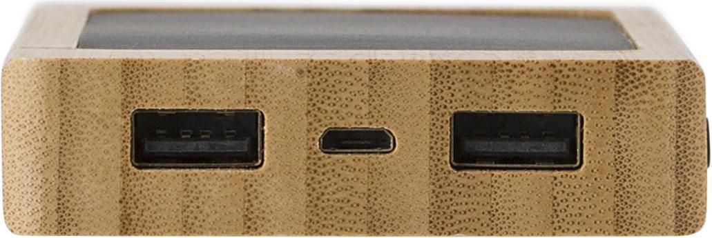 Power Bank solar de bambú Joan