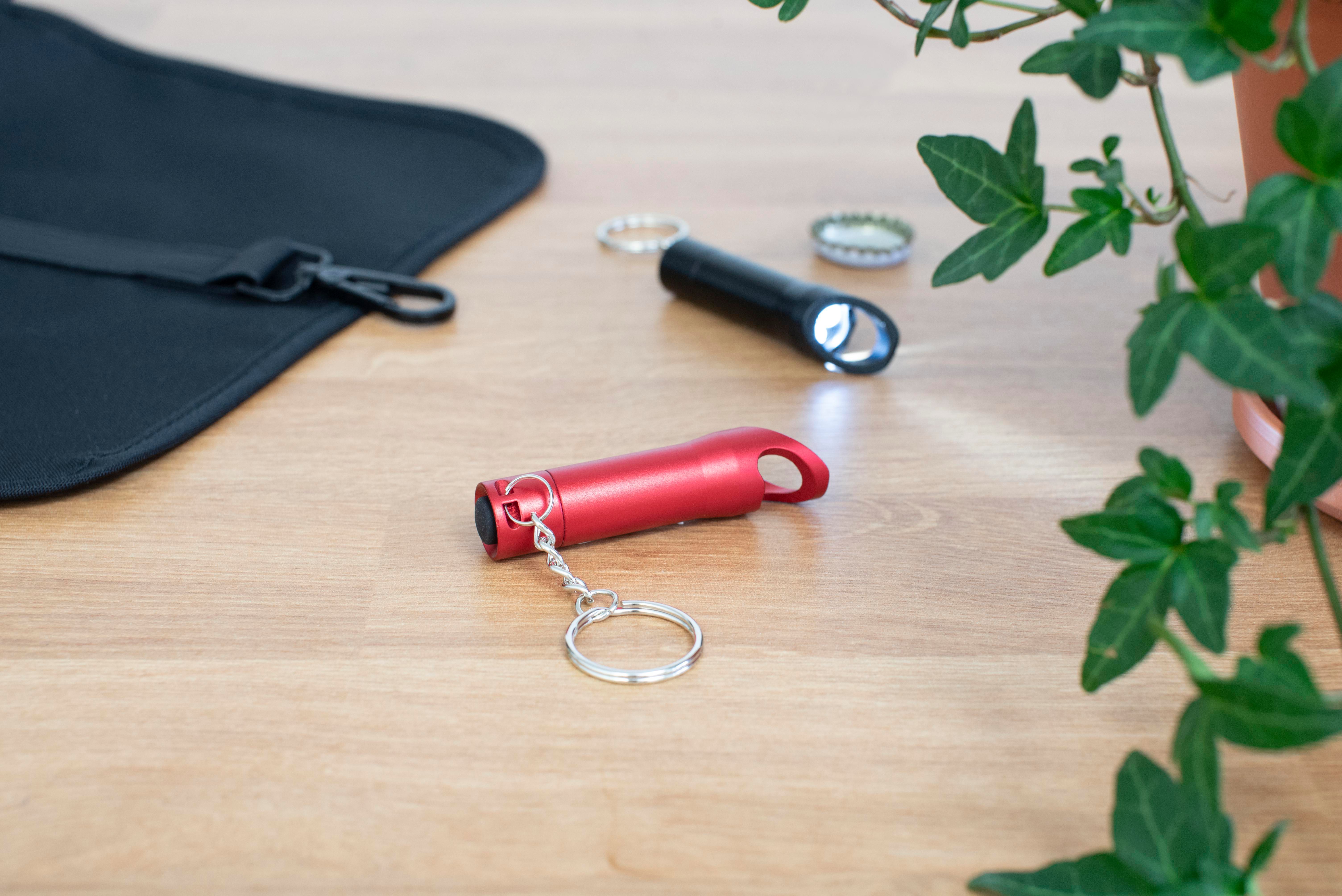 Llavero de aluminio con LED Carla