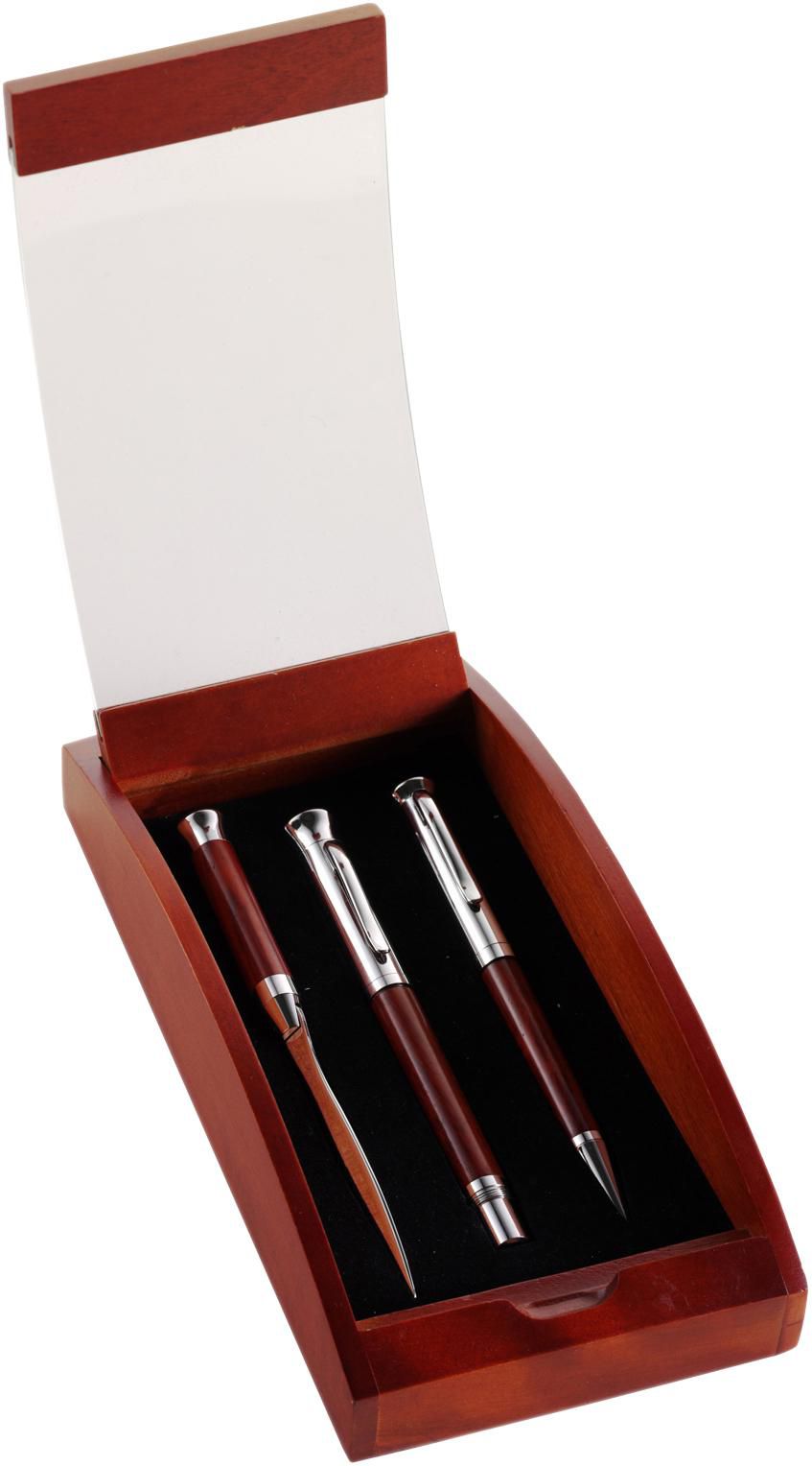 Set de escritura, de madera Paulette