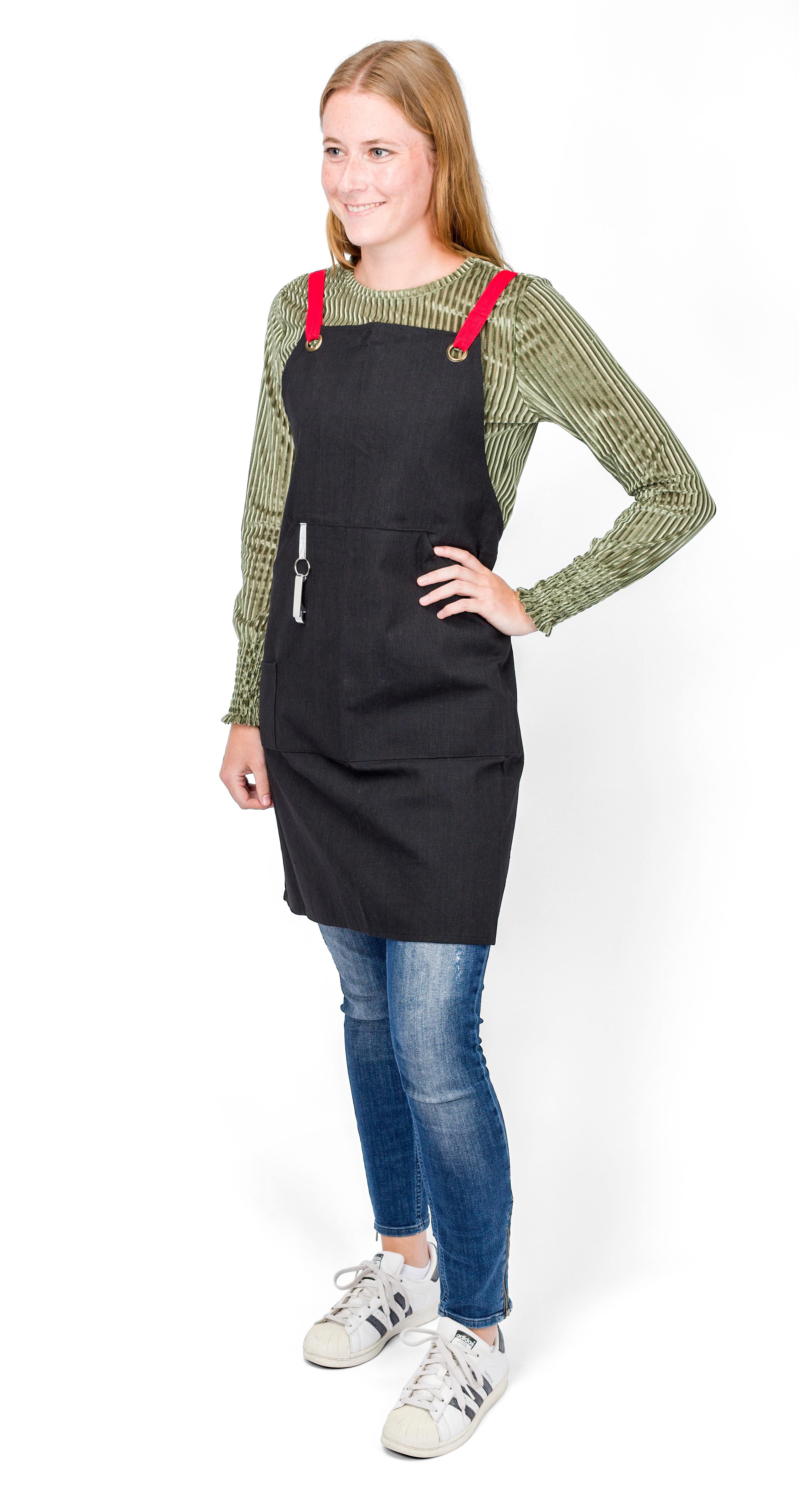 Delantal de algodón y poliéster Liana