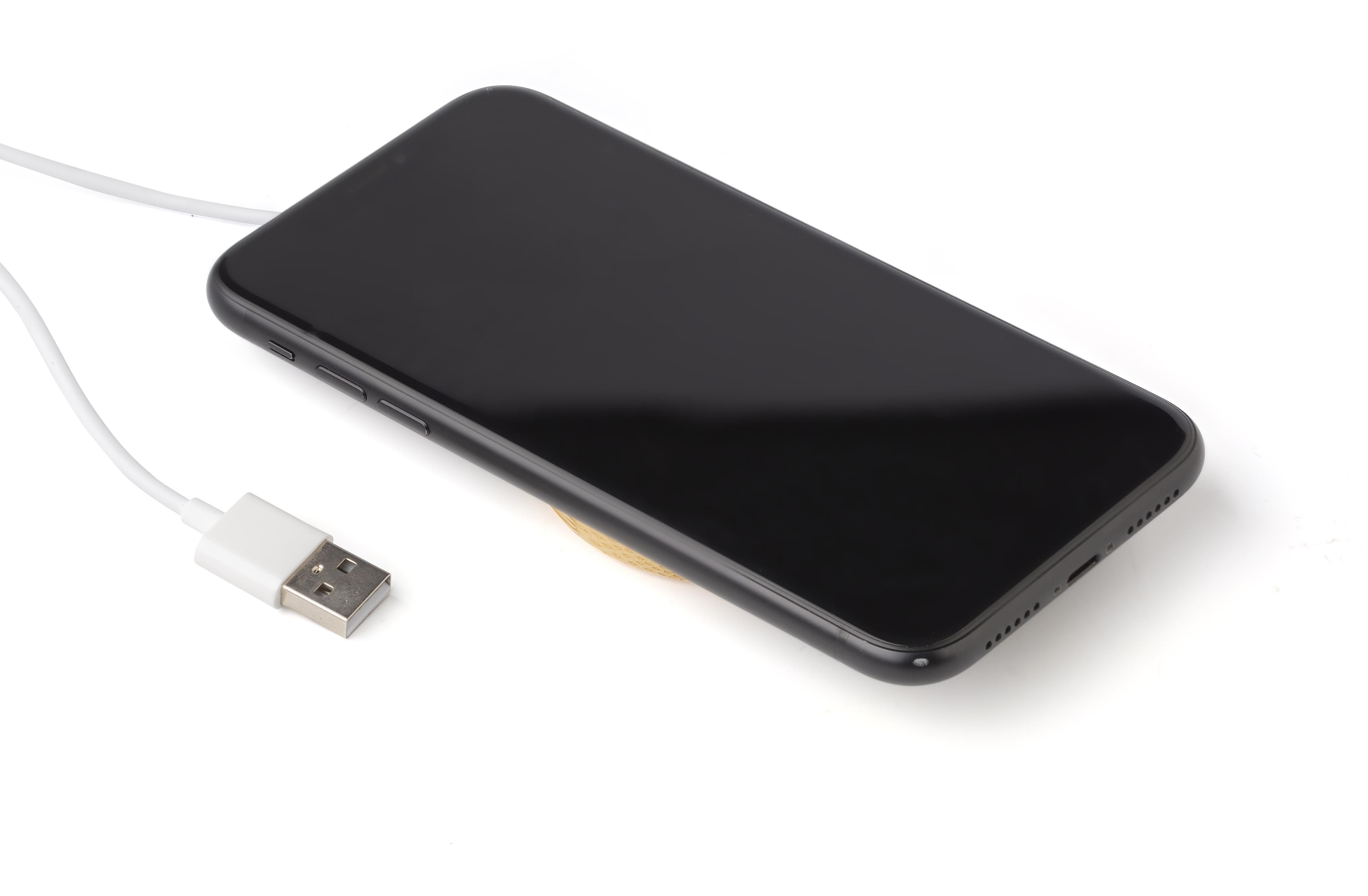 Cargador inalámbrico de bambú Riaz