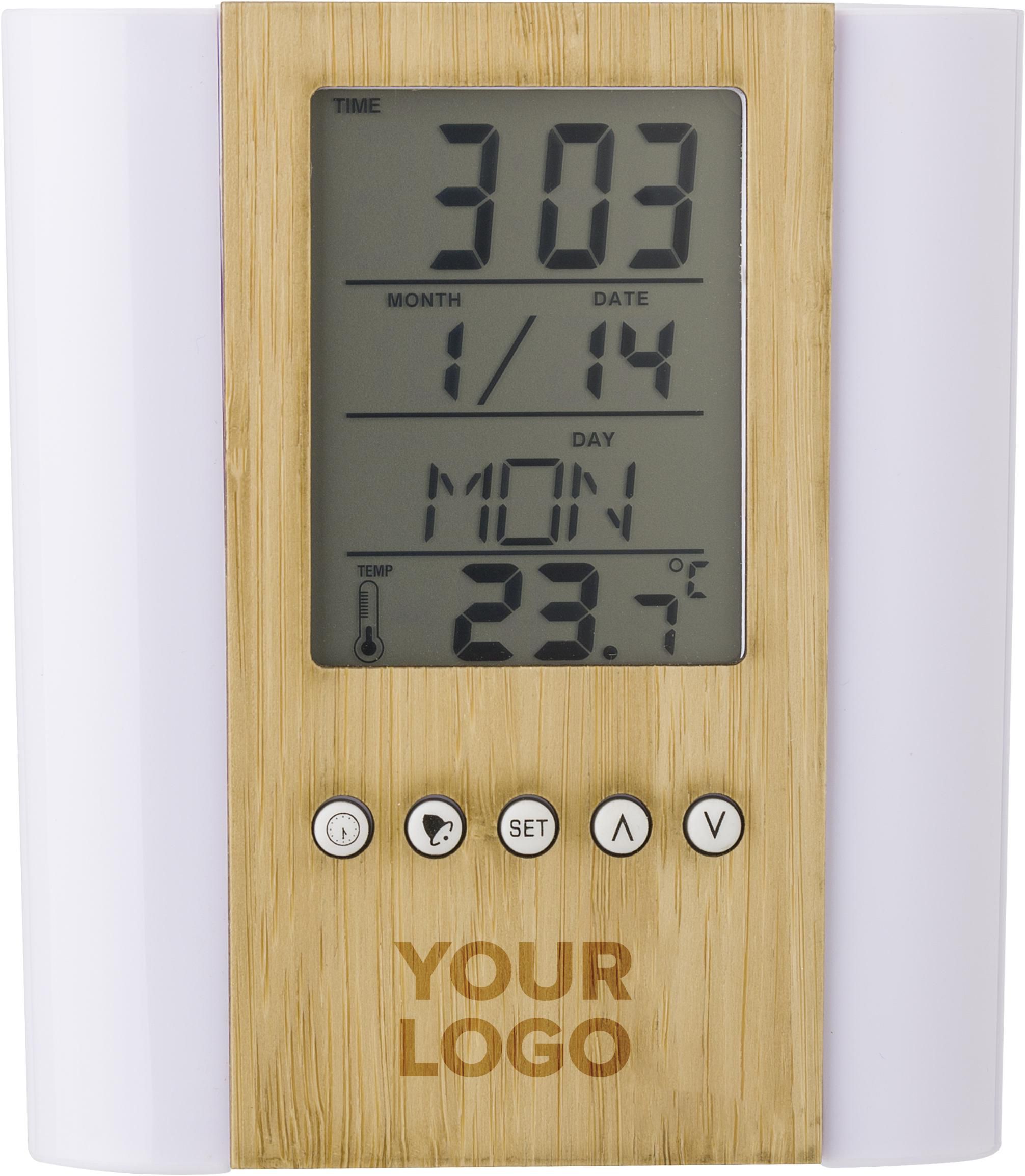 Cubilete de bambú con reloj Hassan