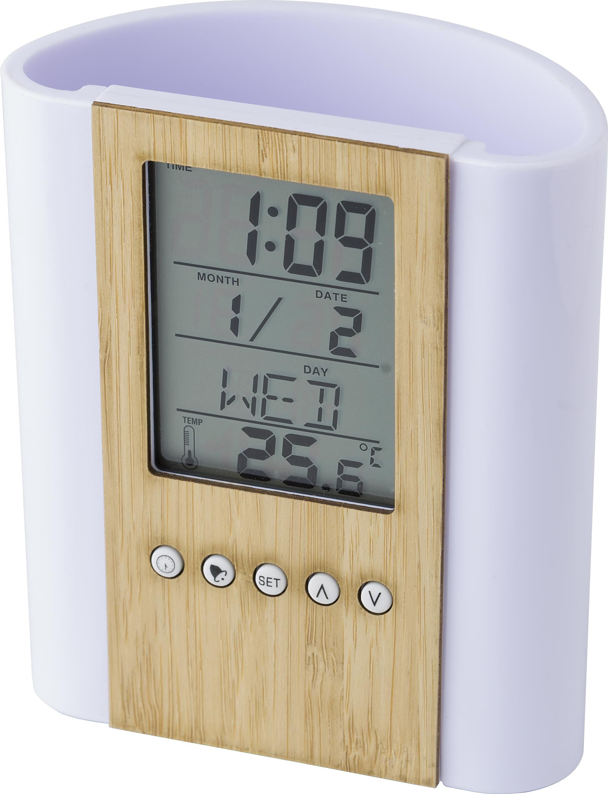 Cubilete de bambú con reloj Hassan