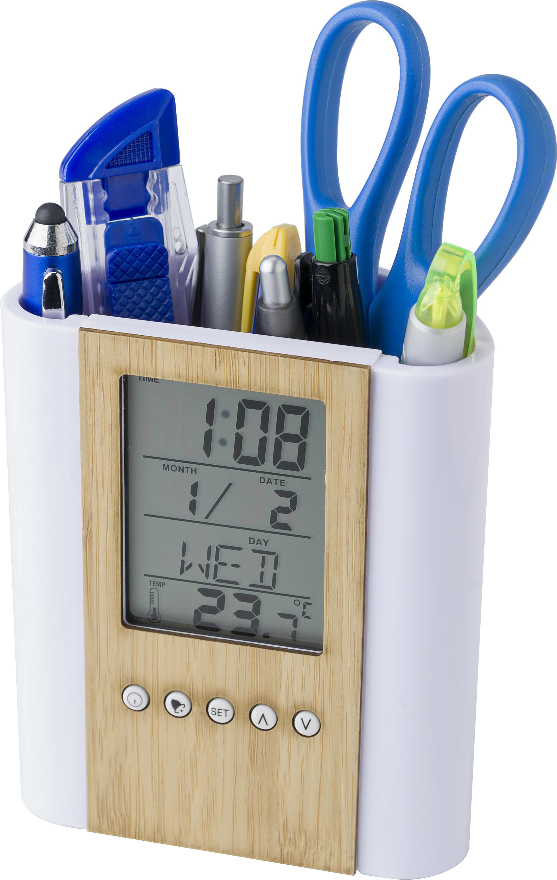 Cubilete de bambú con reloj Hassan