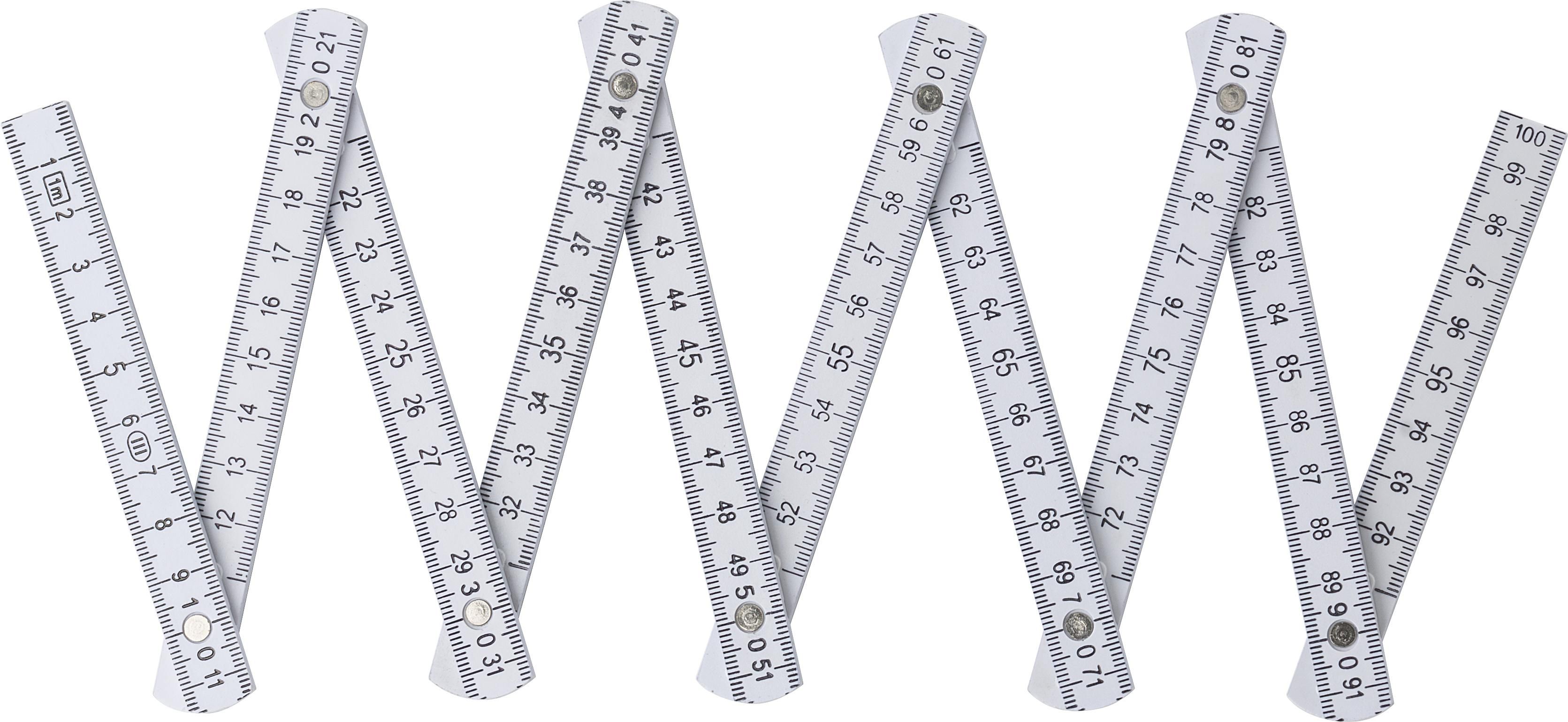 Regla plegable de plástico Leon