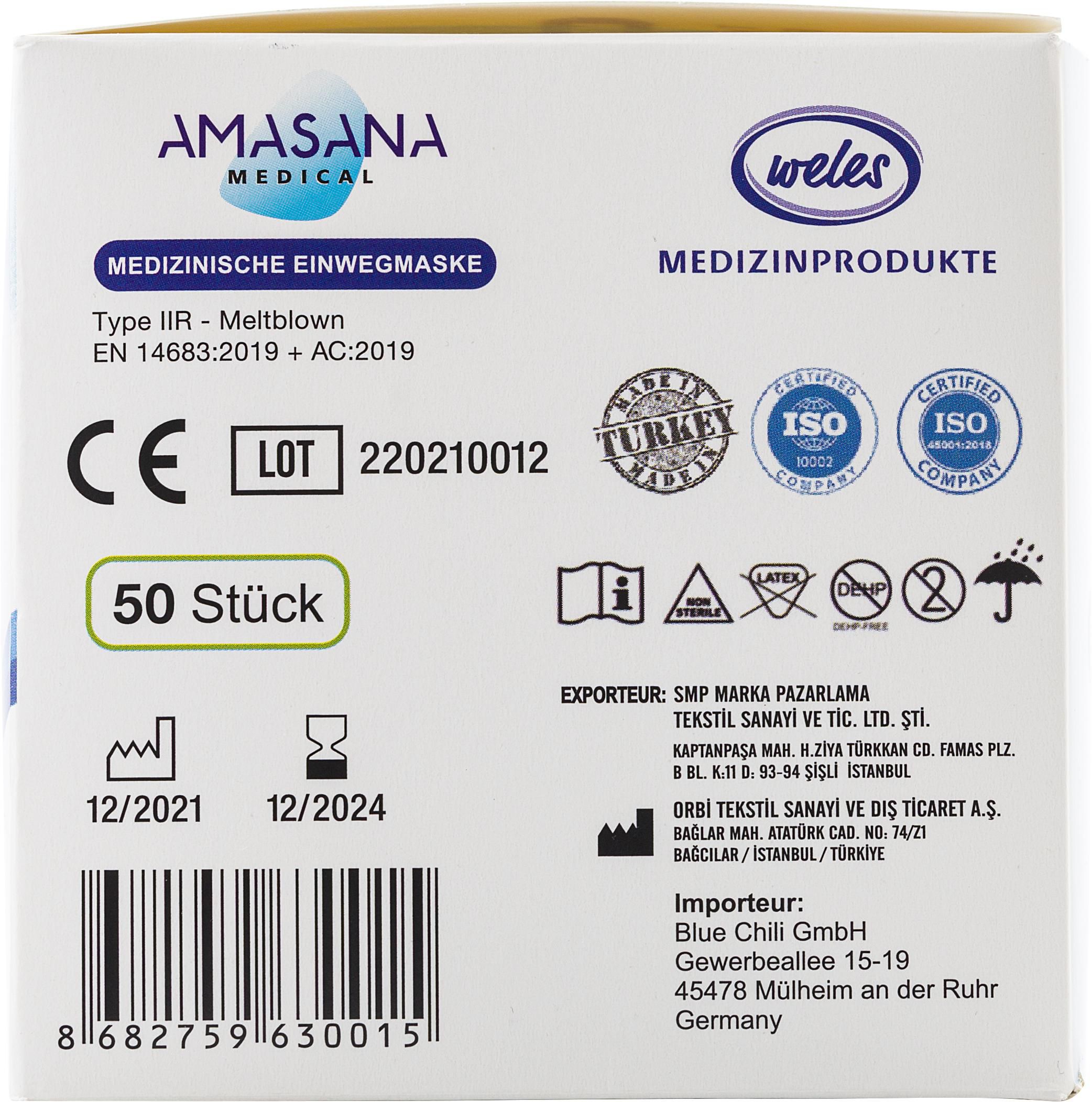 Mascarilla desechable (caja de 50 uds) Sadie