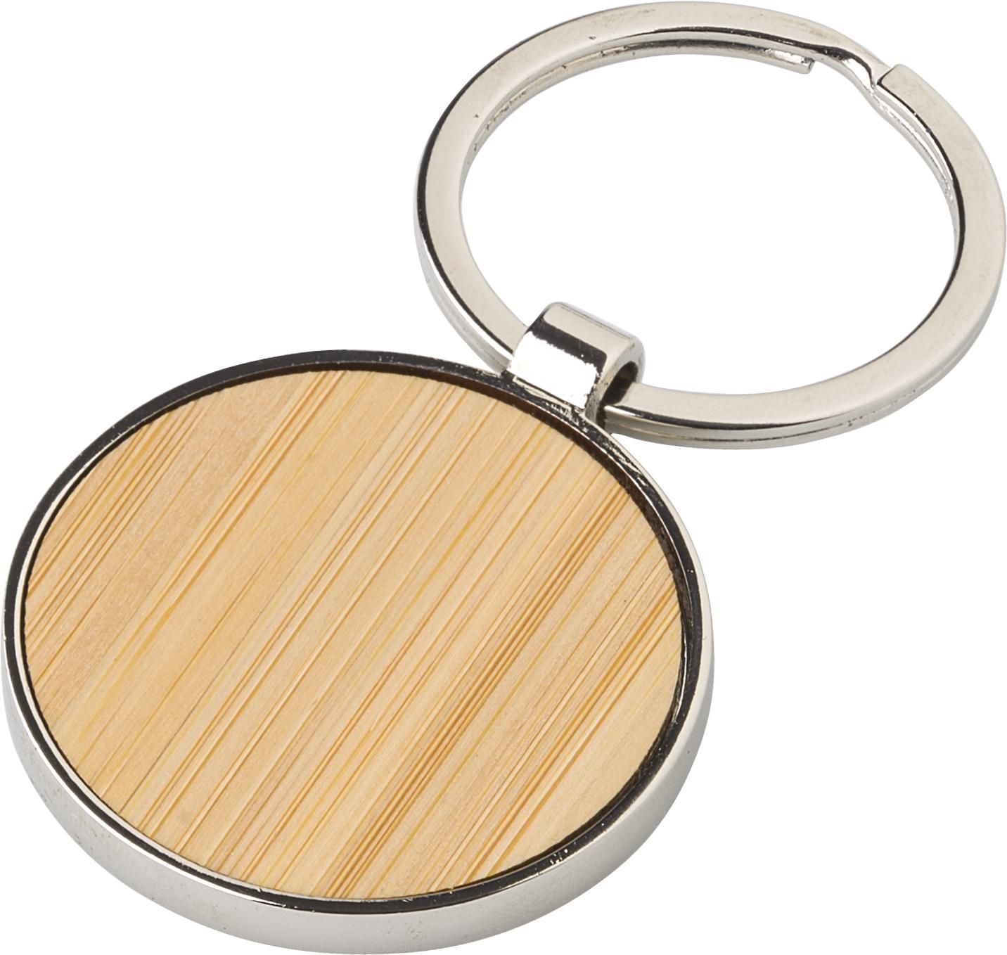 Llavero de bambú y metal Tillie