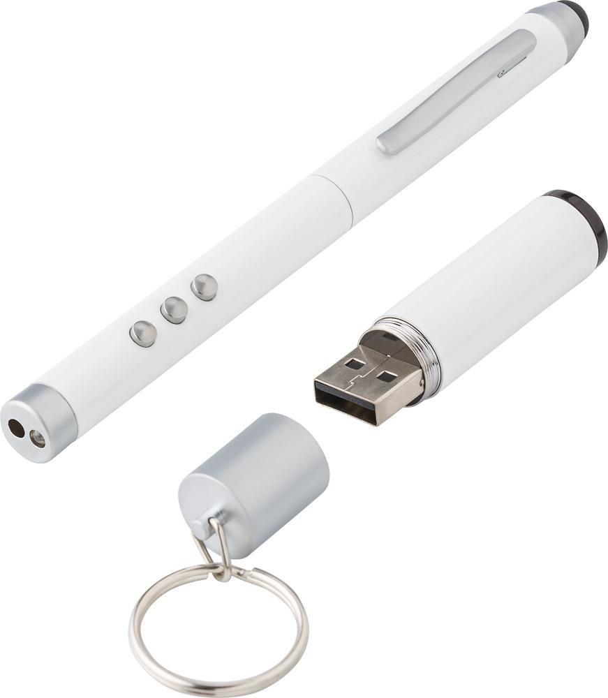 Bolígrafo de ABS, 4 en 1 Raya