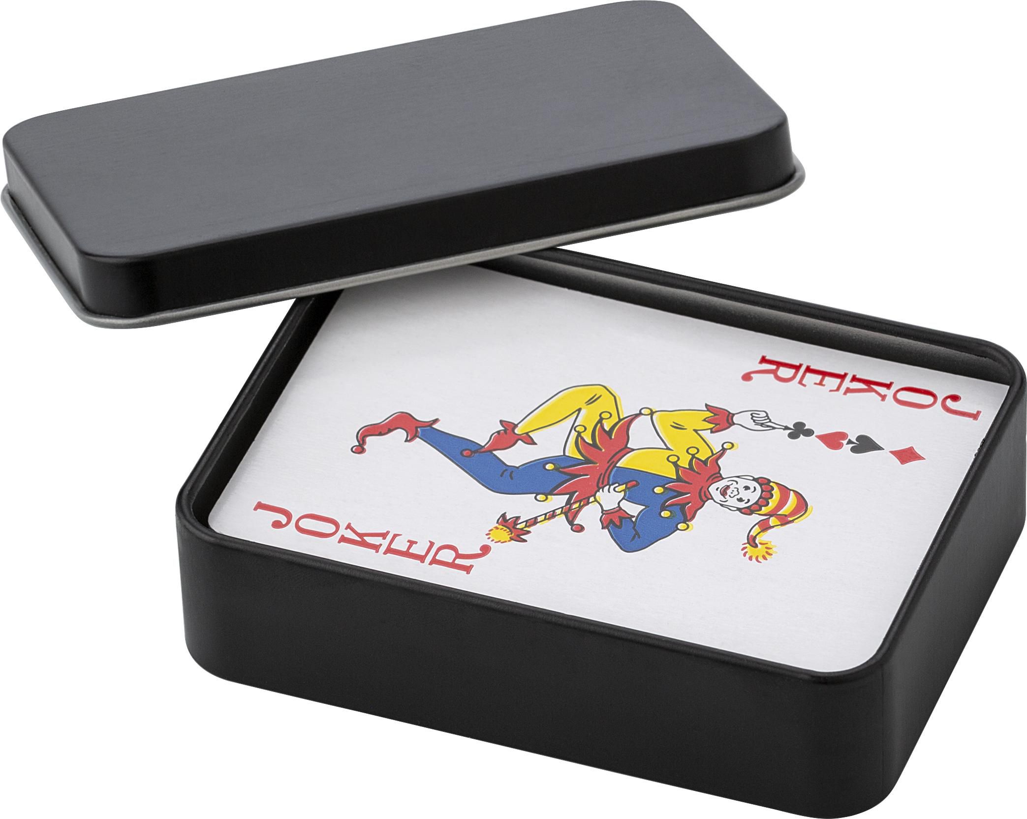 Lata de metal con naipes Nathan