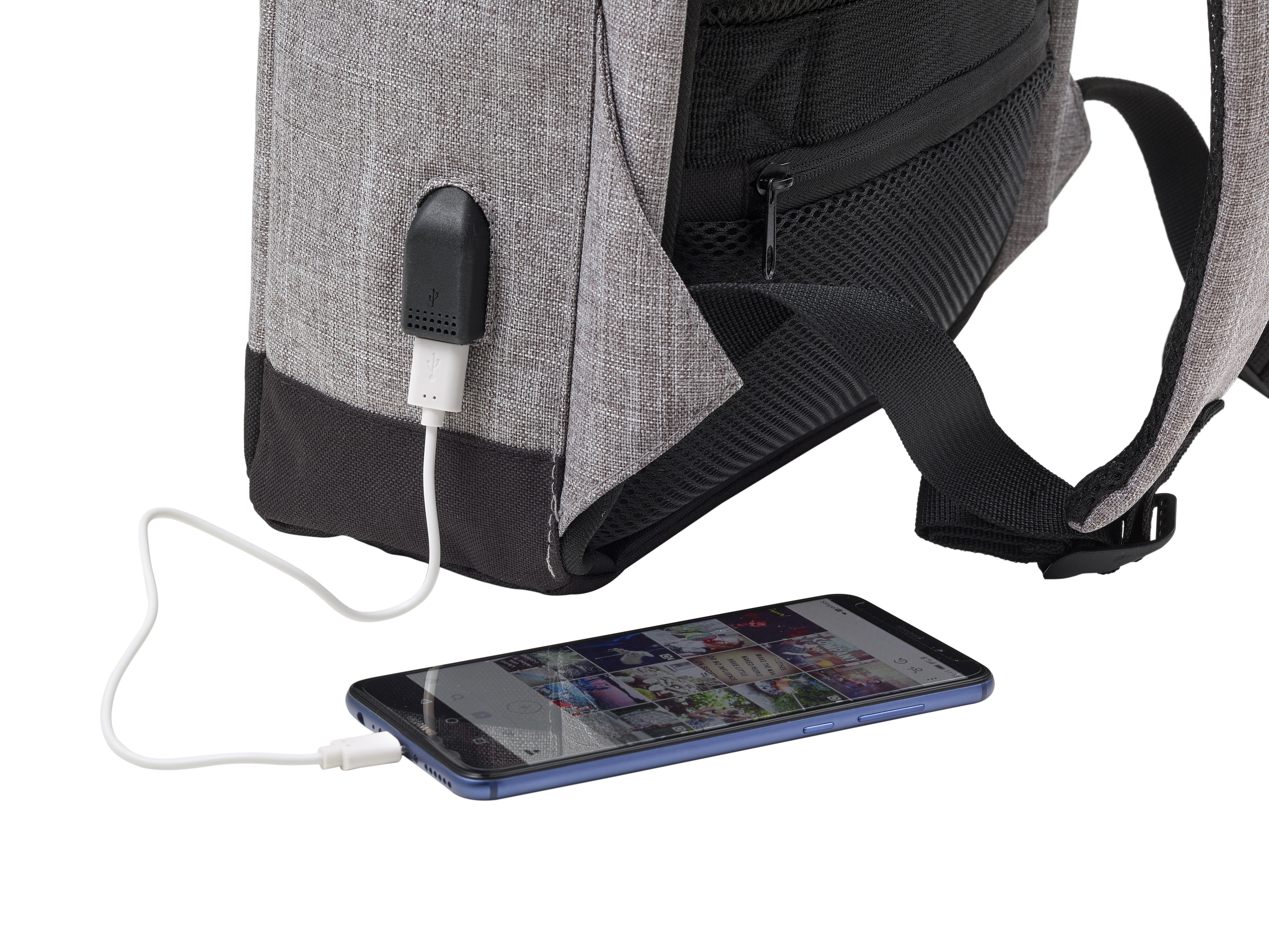 Mochila antirrobo de poliéster para pc Cruz