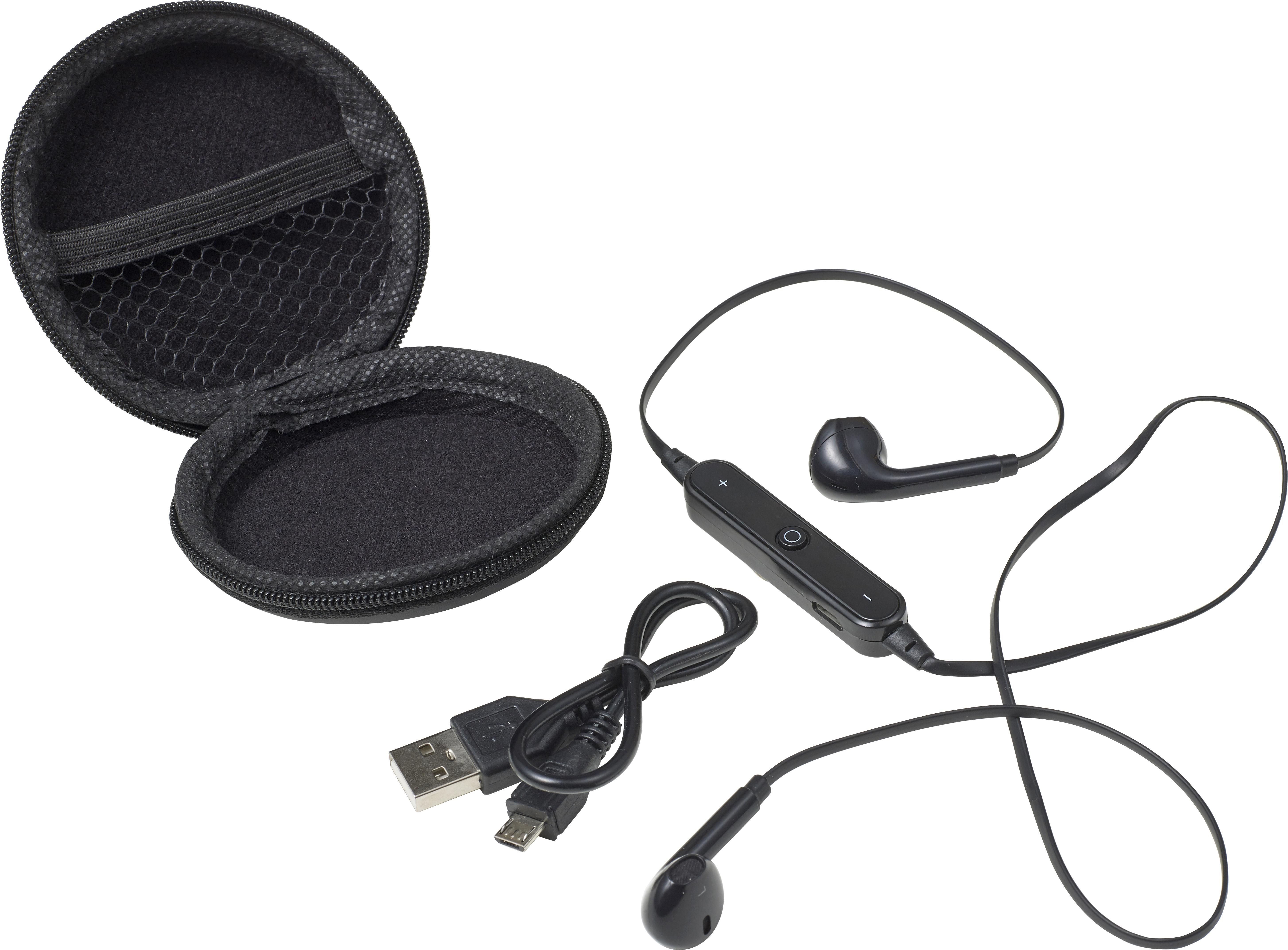 Estuche ABS con auriculares Aria