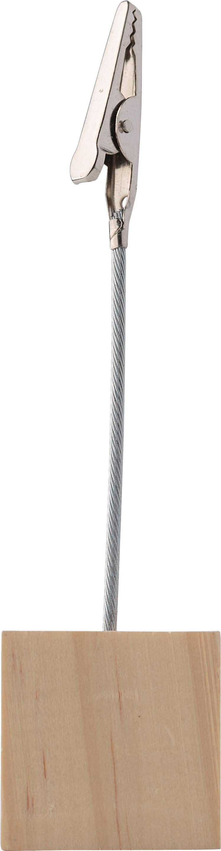 Soporte de madera con pinza Malia