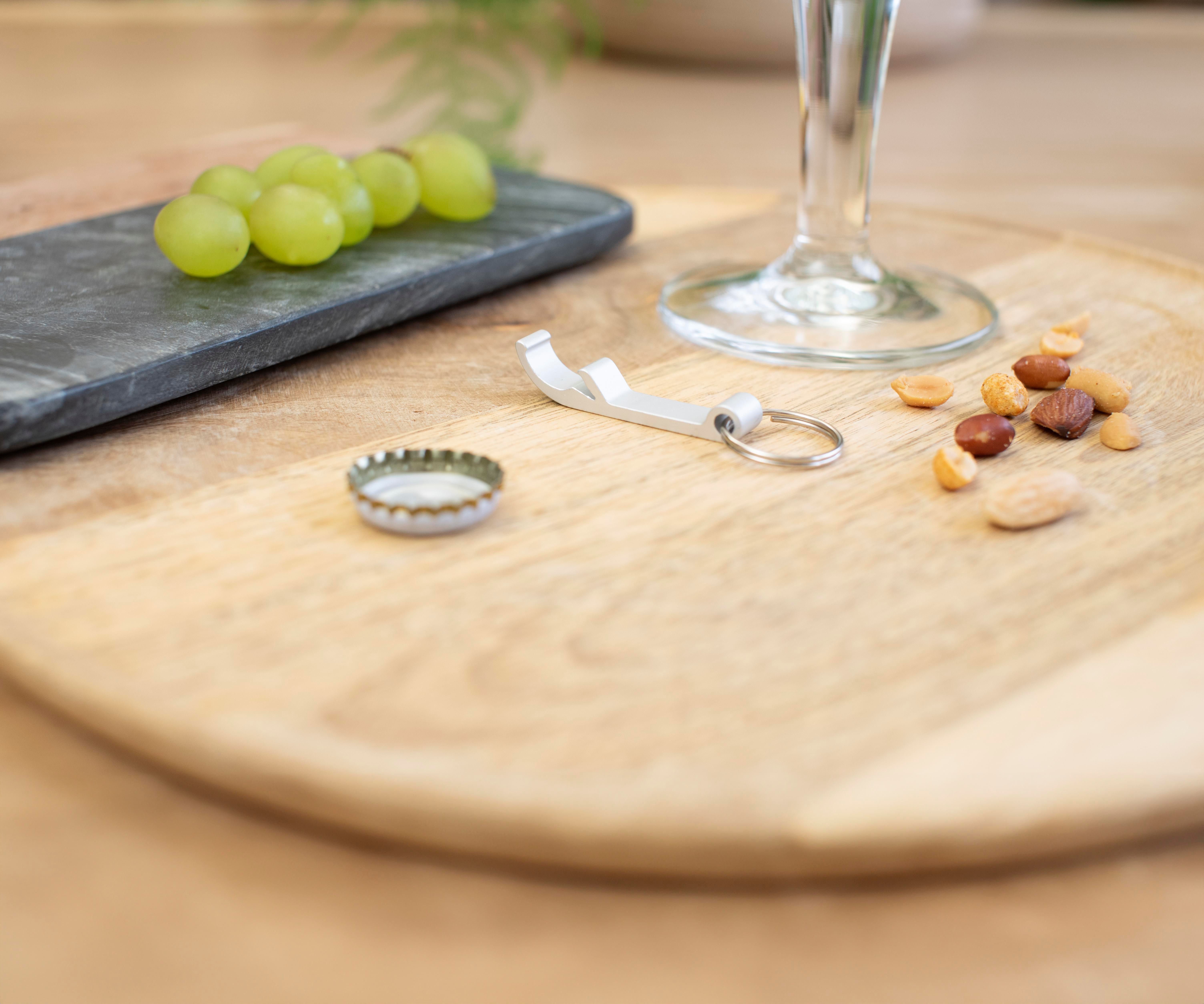 Llavero y abridor de metal Felix