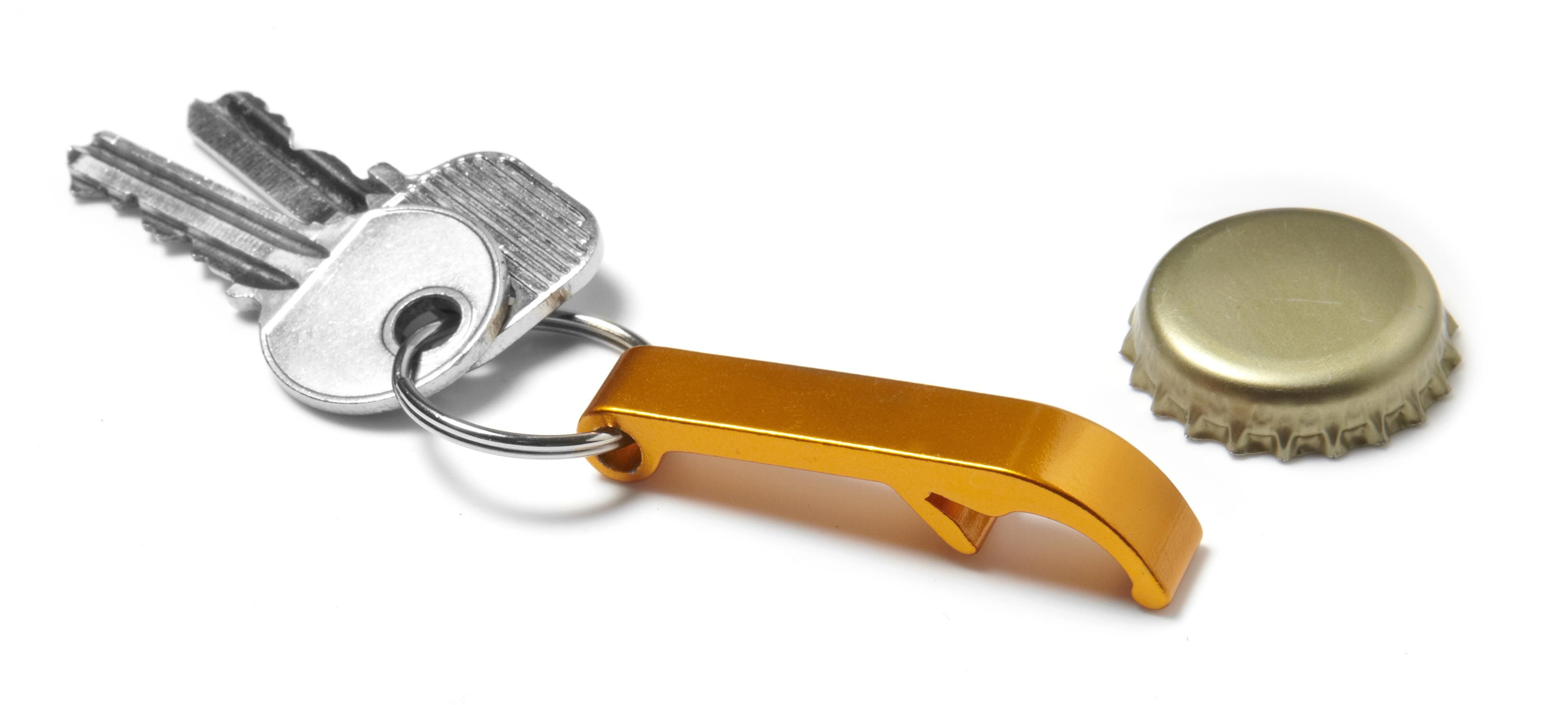 Llavero y abridor de metal Felix