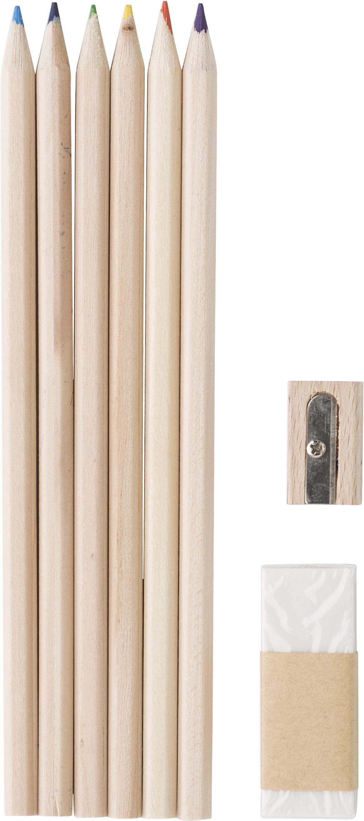 Estuche de lino con lápices Kate