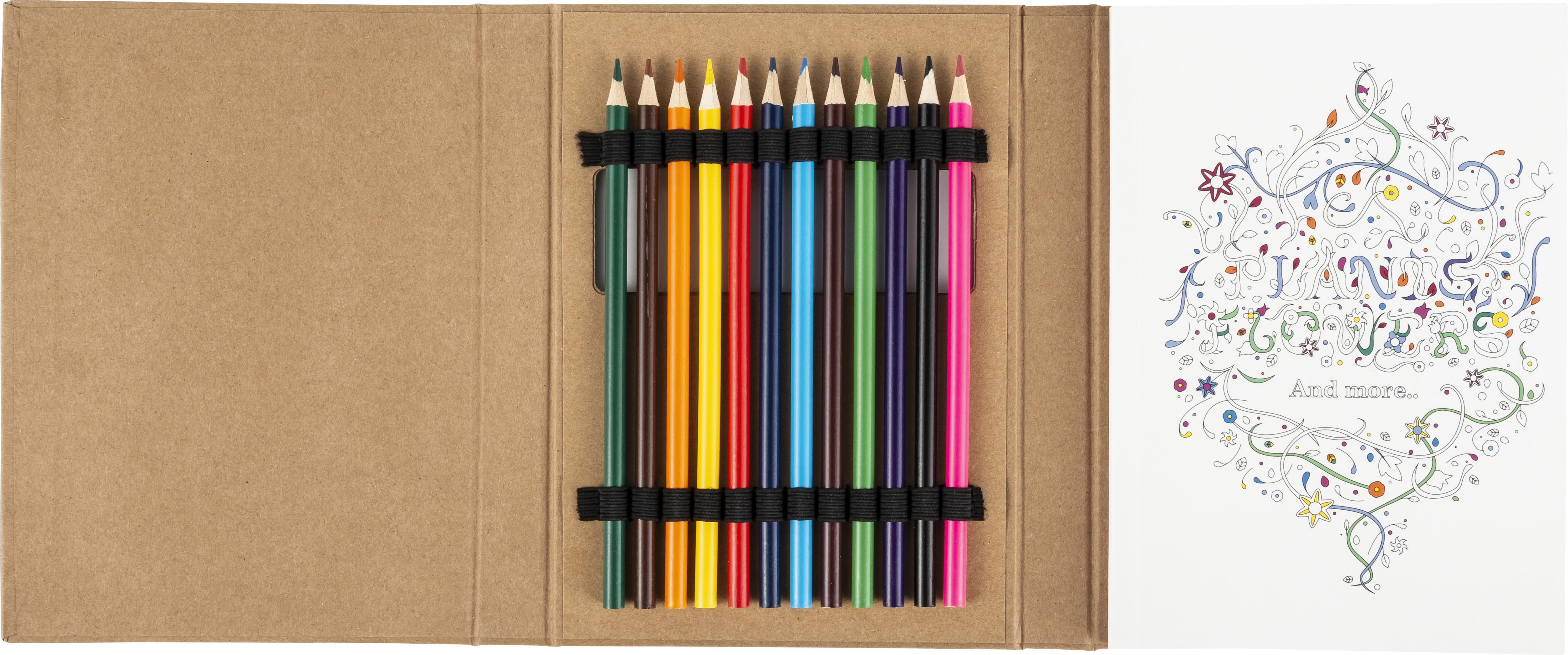 Set de dibujo de cartón con mandalas Kora