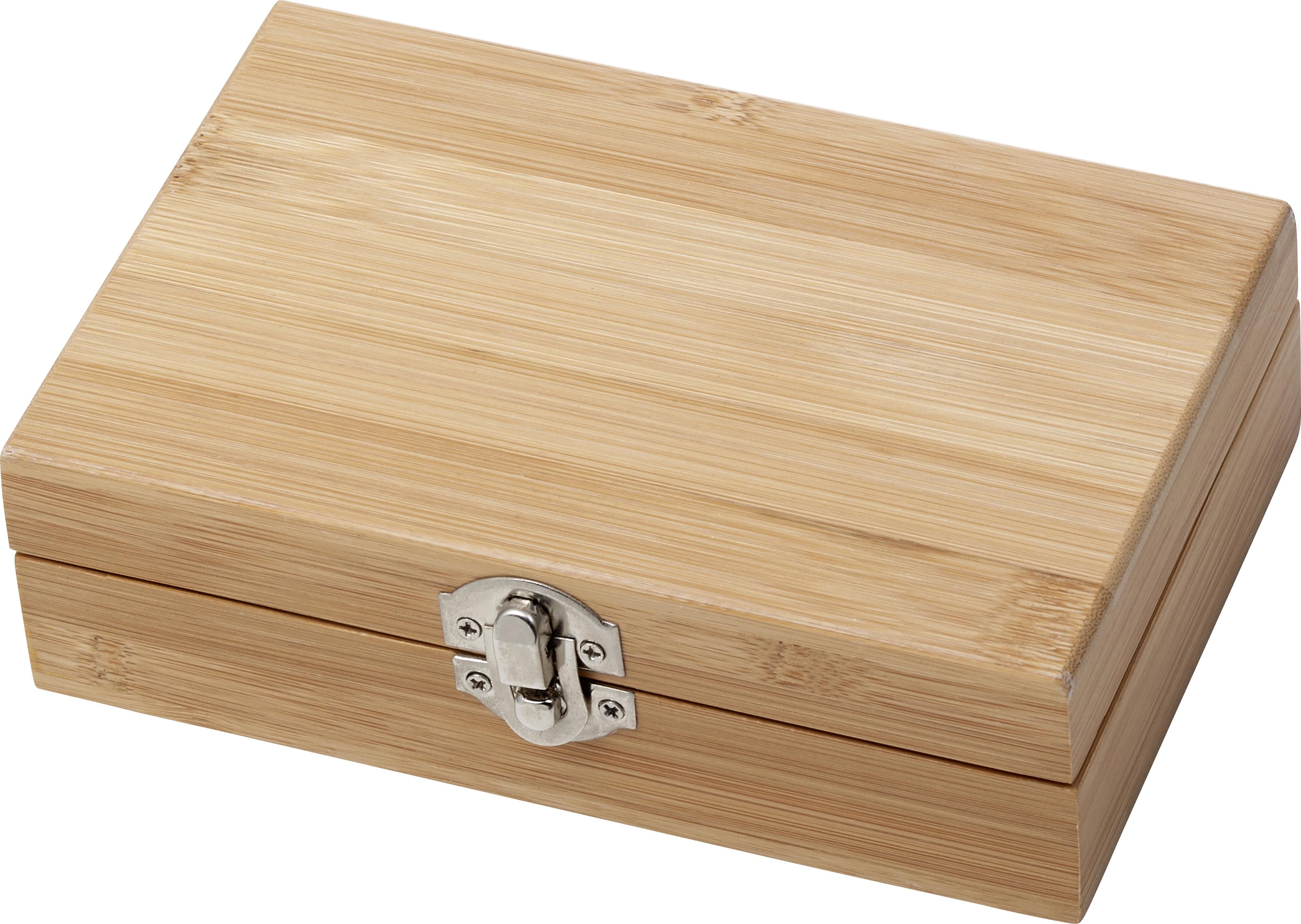 Set de vino de bambú y acero inox. Leonie