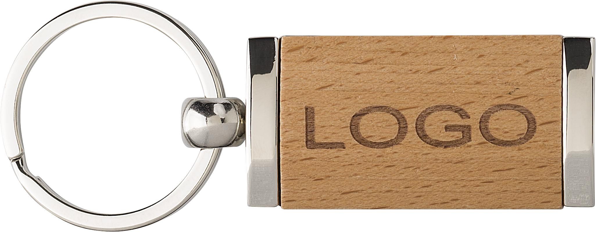 Llavero de metal y madera Jennie