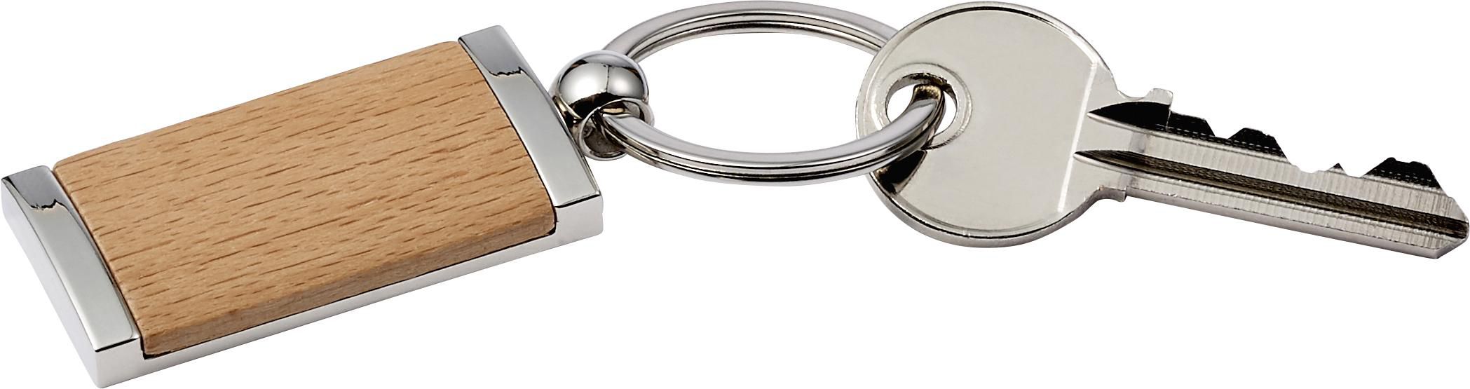 Llavero de metal y madera Jennie