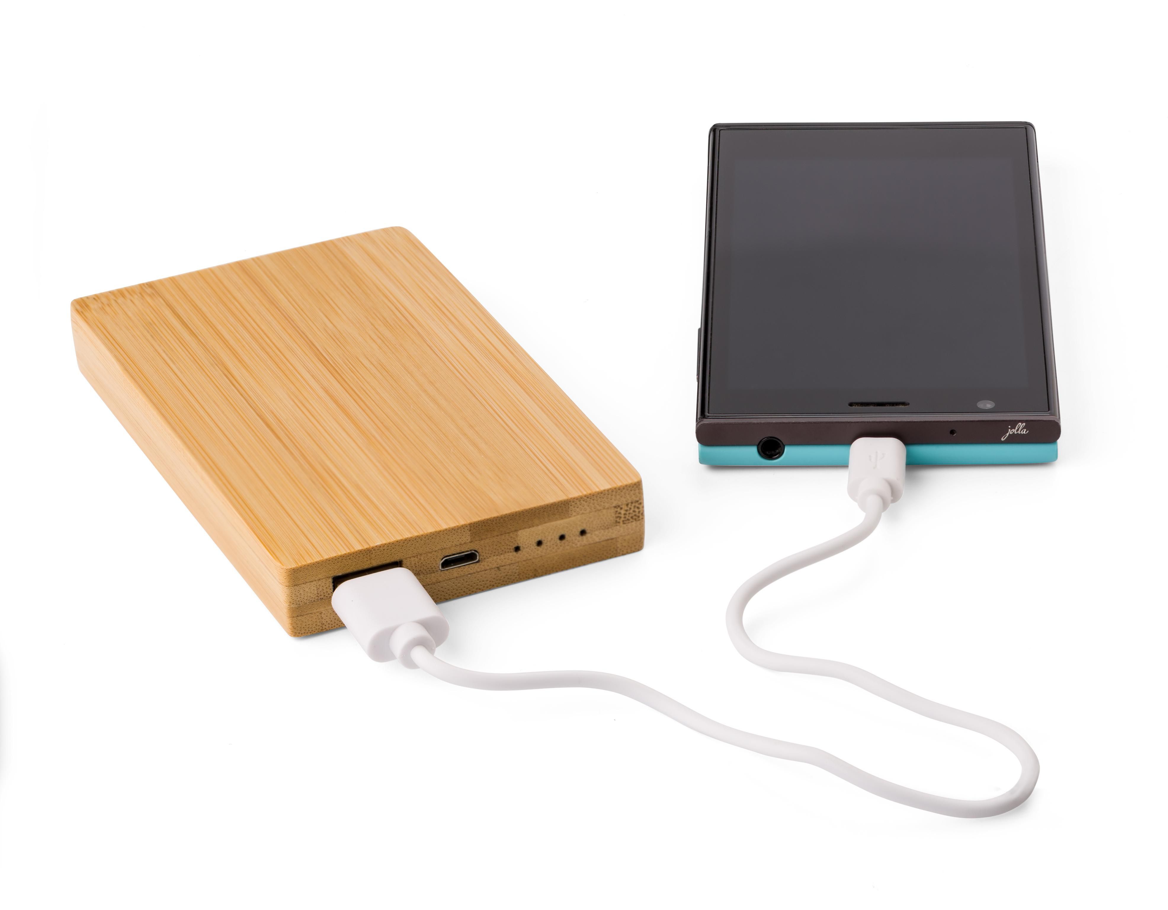 Power Bank de bambú Ruby