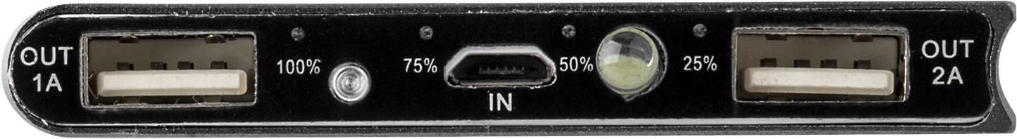 Power Bank solar de ABS y aluminio Adriana