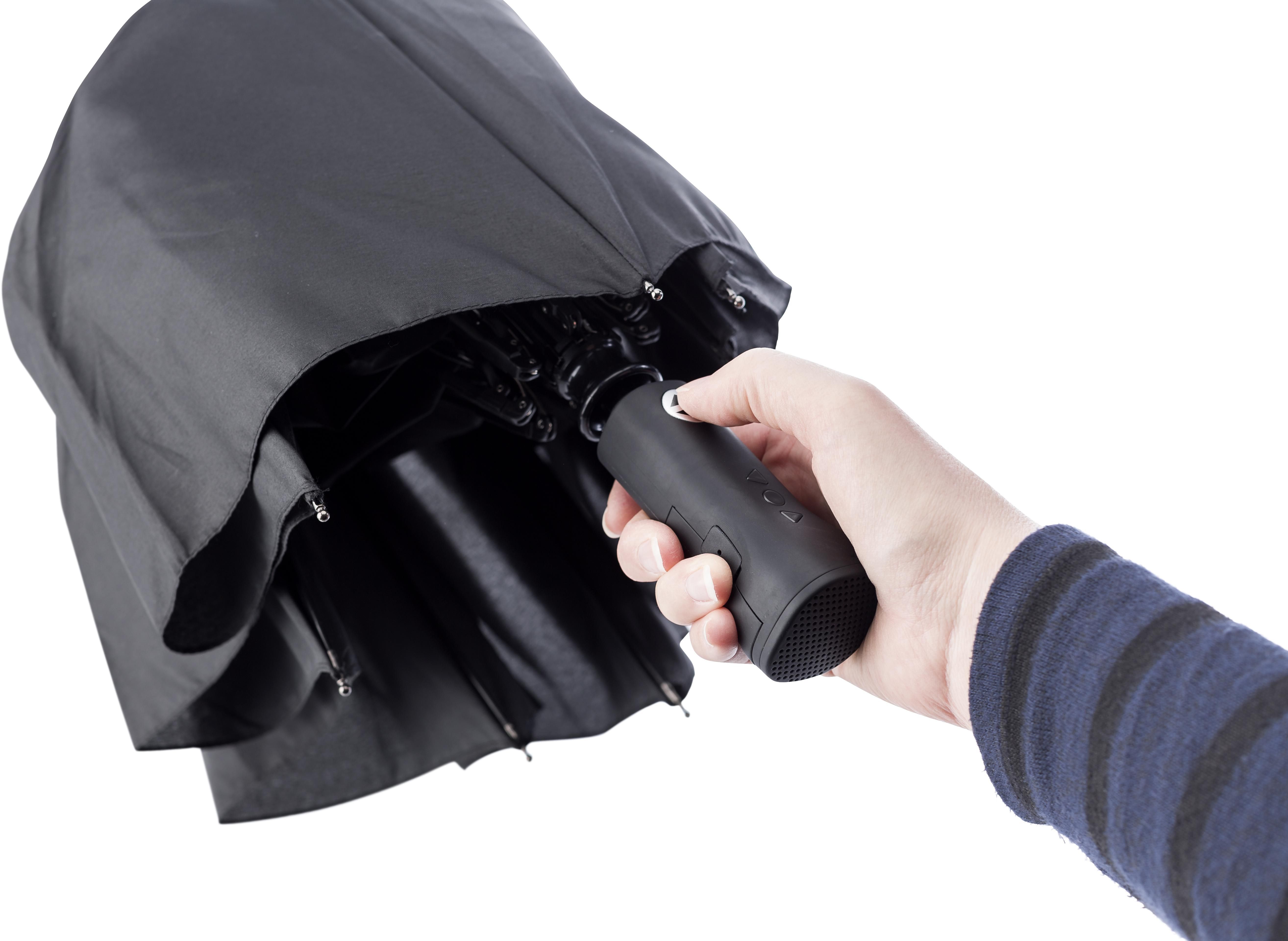 Paraguas de pongee con altavoz Amisha