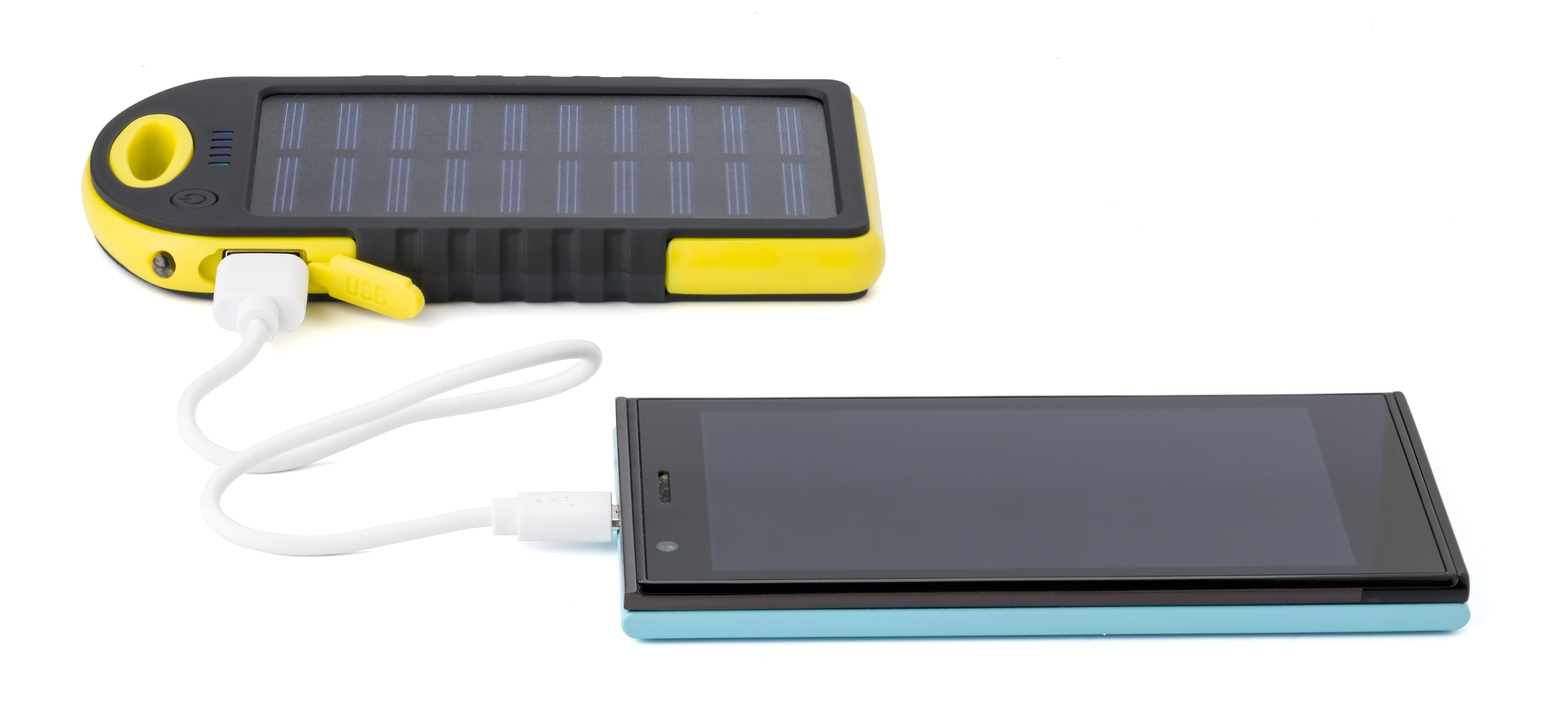 Power Bank solar de caucho y ABS Aurora