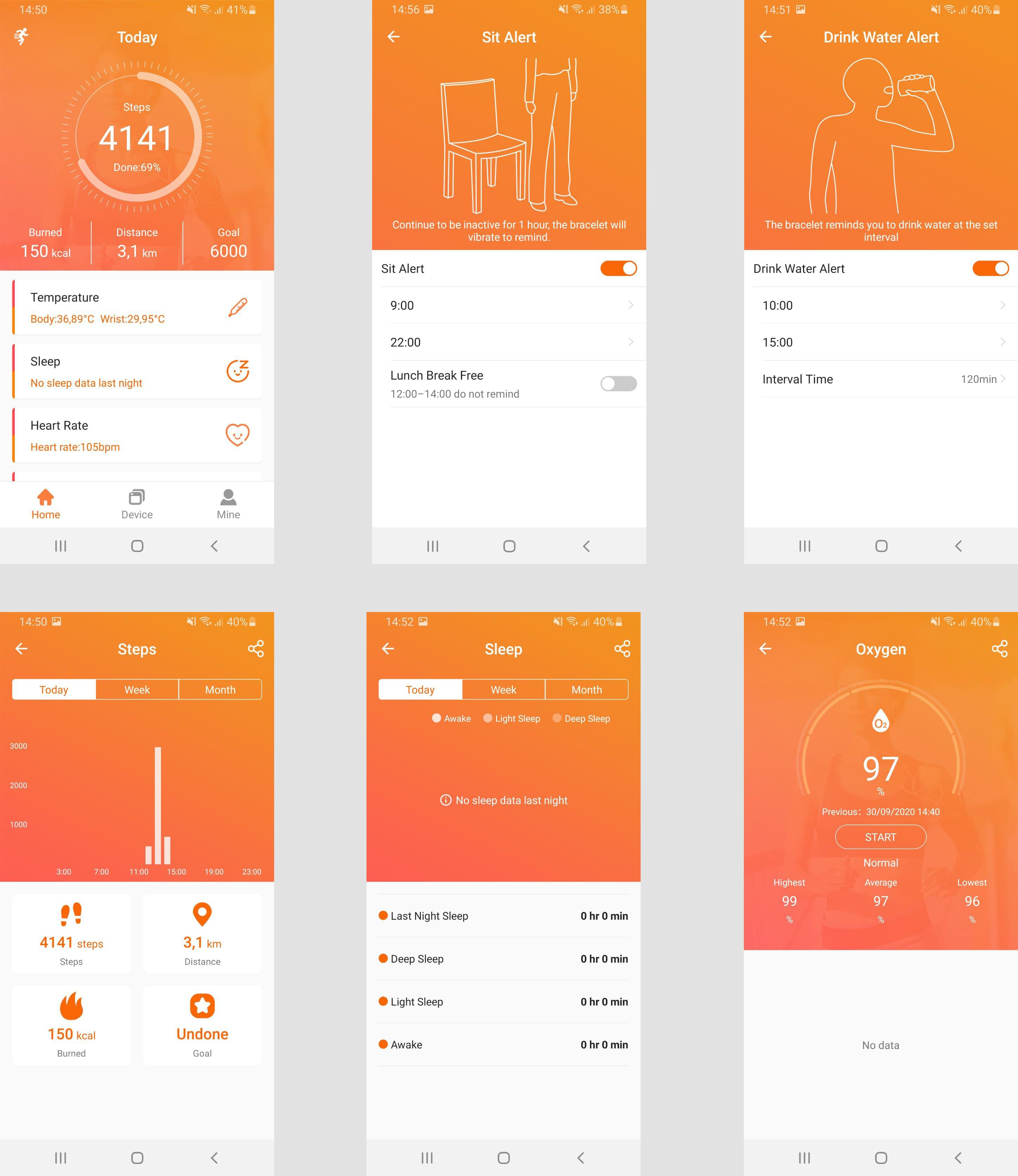 Reloj inteligente de ABS Dominic