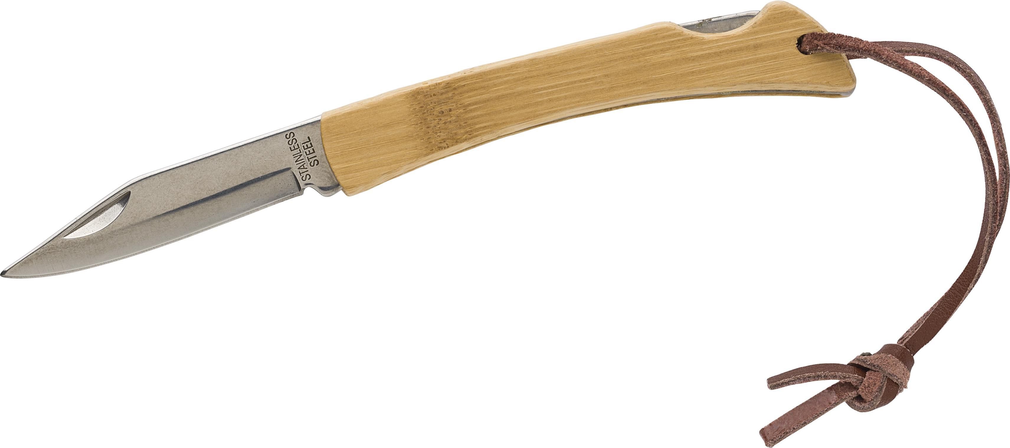 Navaja de acero inox. y bambú Beckett