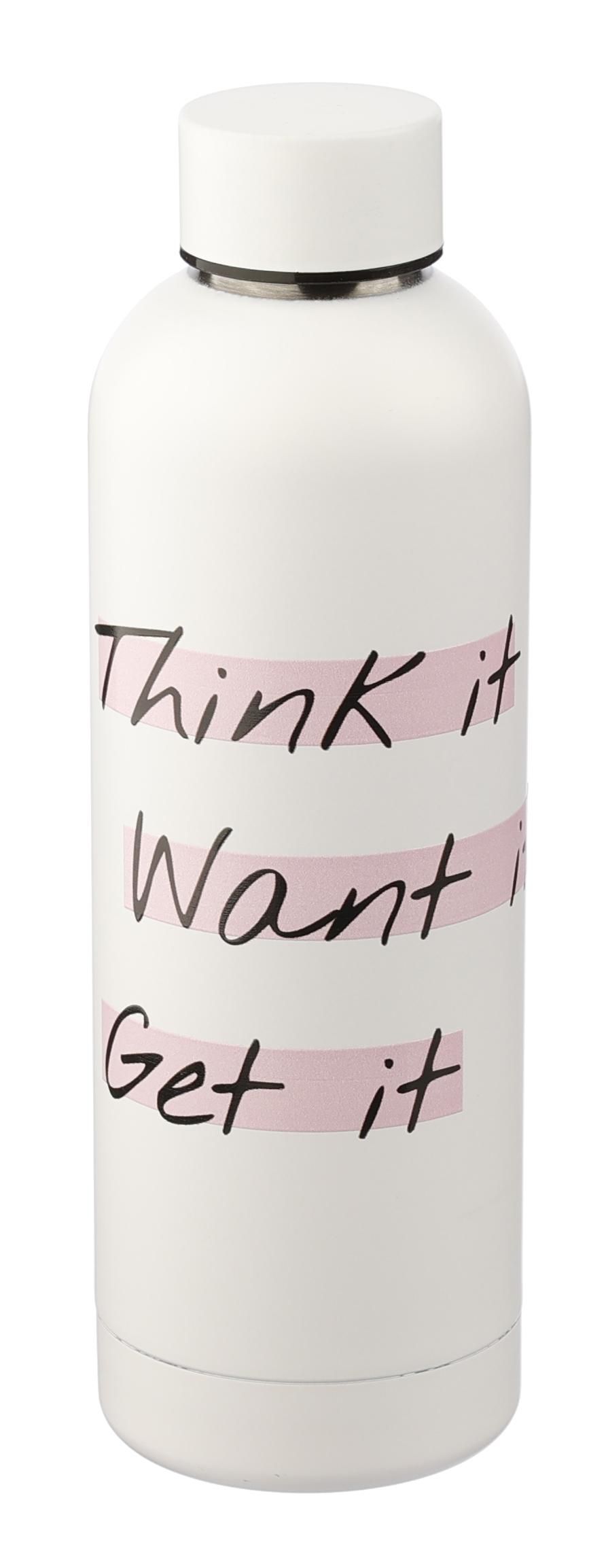 Botella termo de acero inox. reciclado Isaías