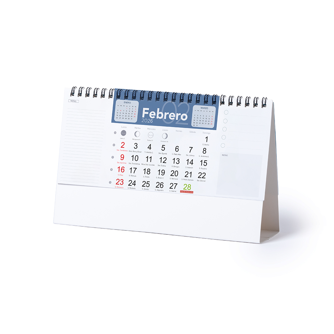 Calendario Sobremesa Feber