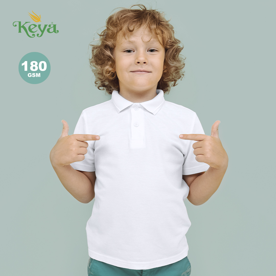 Polo Niño Blanco "keya" YPS180