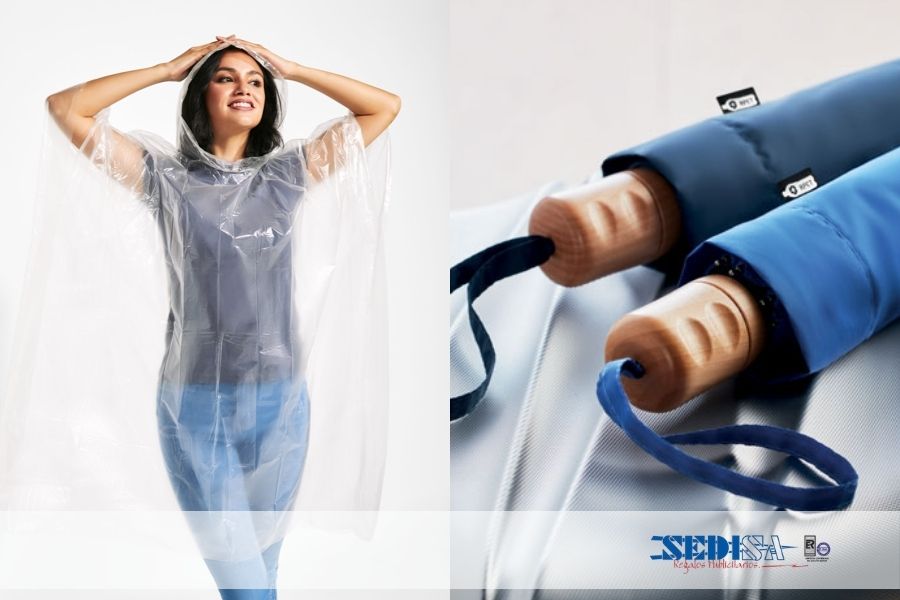 Paraguas y prendas de lluvia para tu campaña promocional