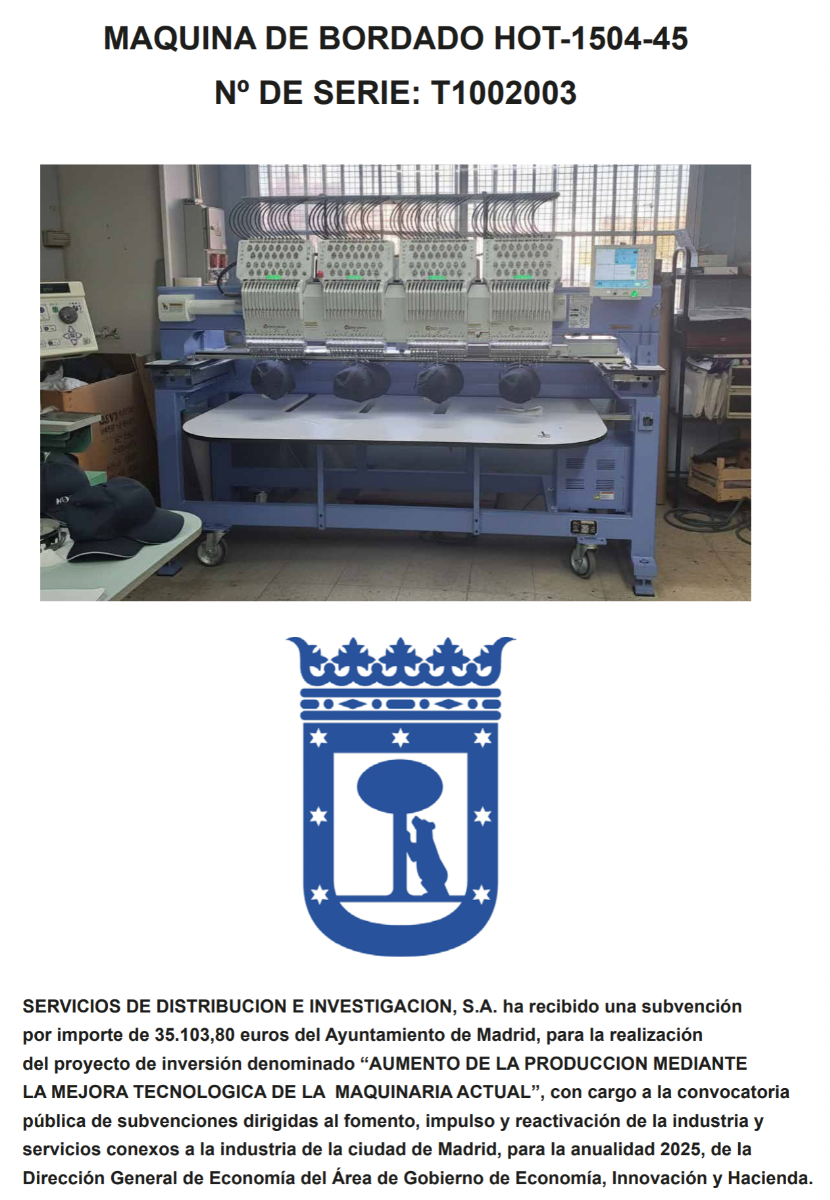 Maquina de bordado